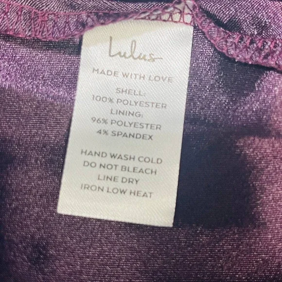 LULU'S SZ XL Enchant My Love Dark Purple V-Neck Long Sleeve Maxi Dress NEW 0b13 - Picture 5 of 10